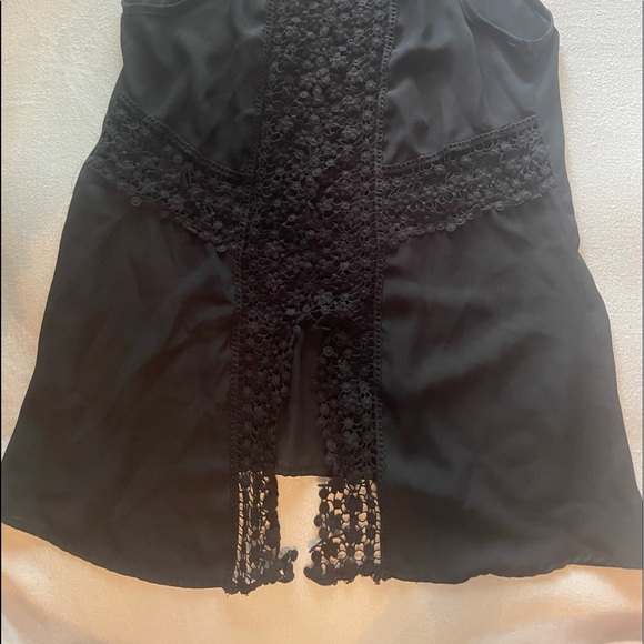 Fun 2 Fun / Stitch Fix sheer Black blouse, small - Picture 3 of 6